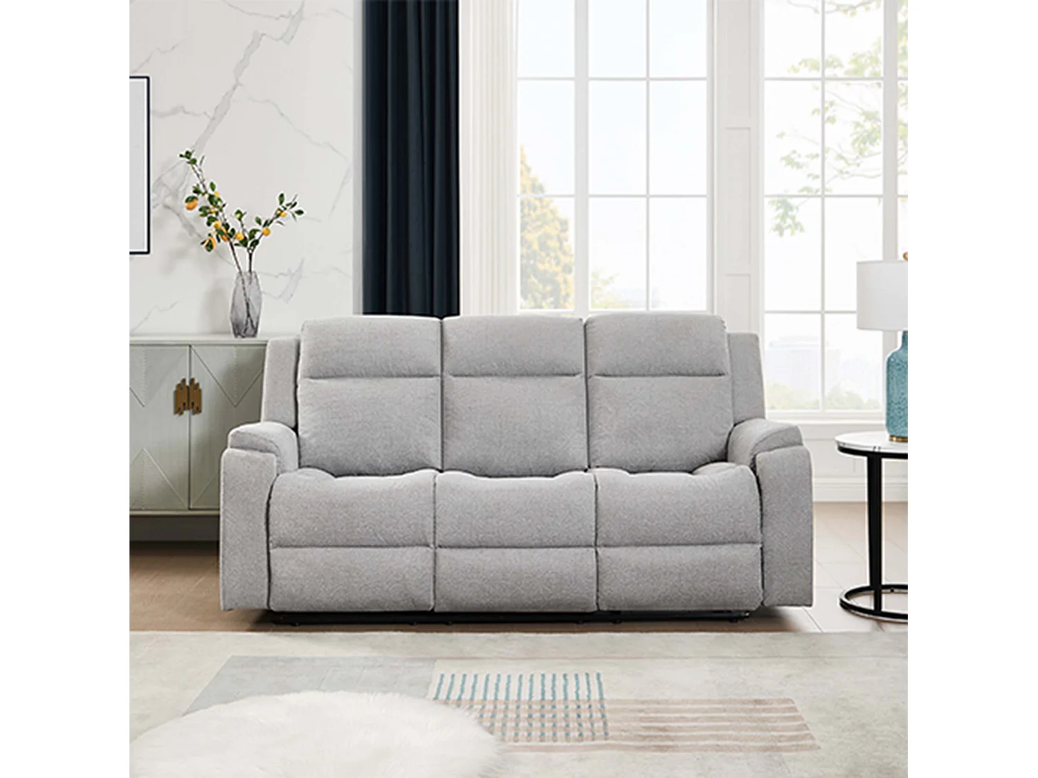 Orka 2+3 Seater Fabric Manual Recliner Sofa Set