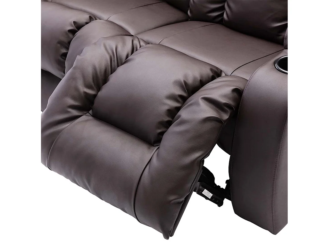 Caesar Manual Recliner Bonded Leather 1+2 Seater Sofa Set