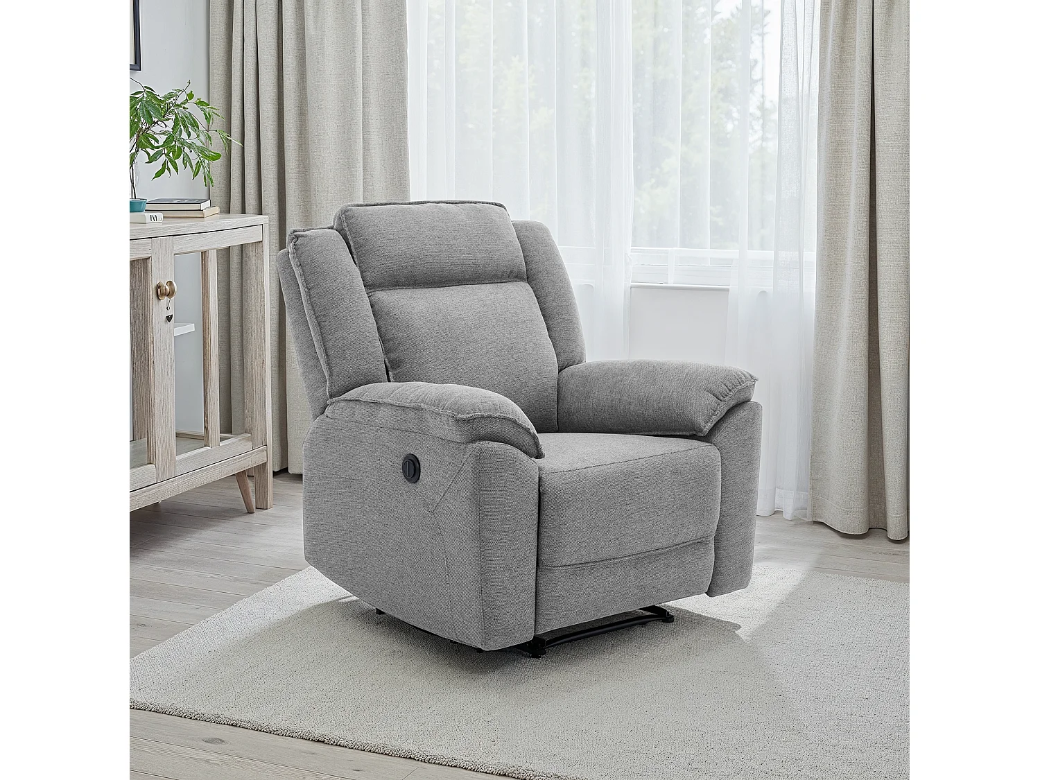 Skye 3+1 Linen Electric Recliner Sofa Set