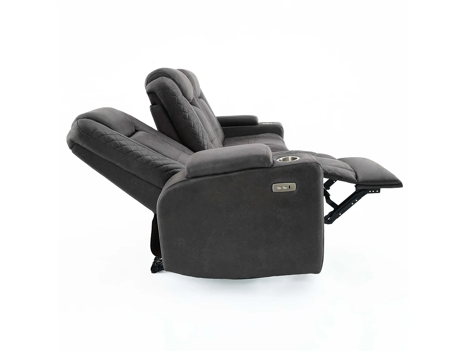 Ashton Electric Recliner 1+3 Seater Sofa Set Technology Fabric With Built-In Plugs & Usb-C Charging