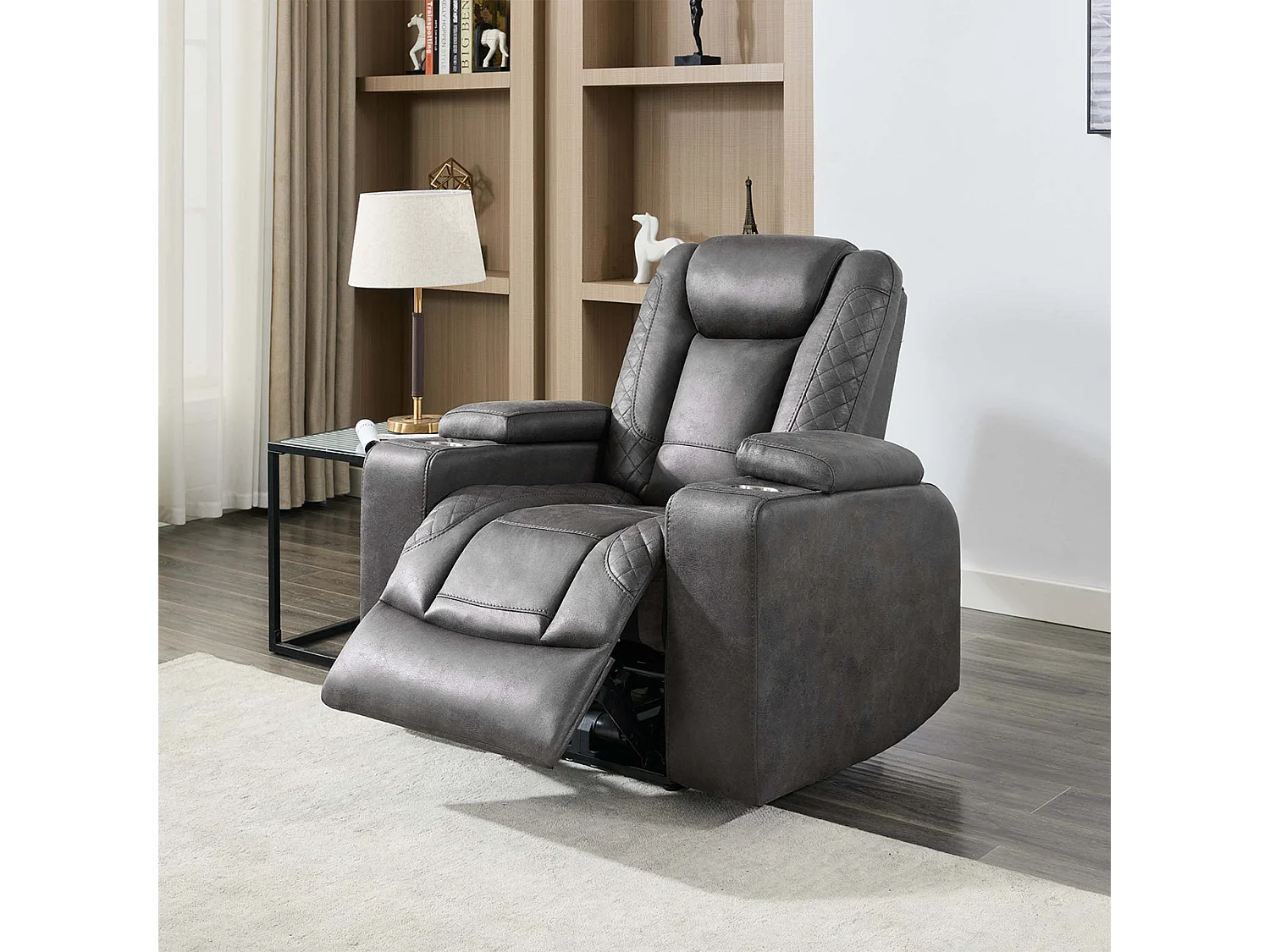Ashton Electric Recliner 1+3 Seater Sofa Set Technology Fabric With Built-In Plugs & Usb-C Charging