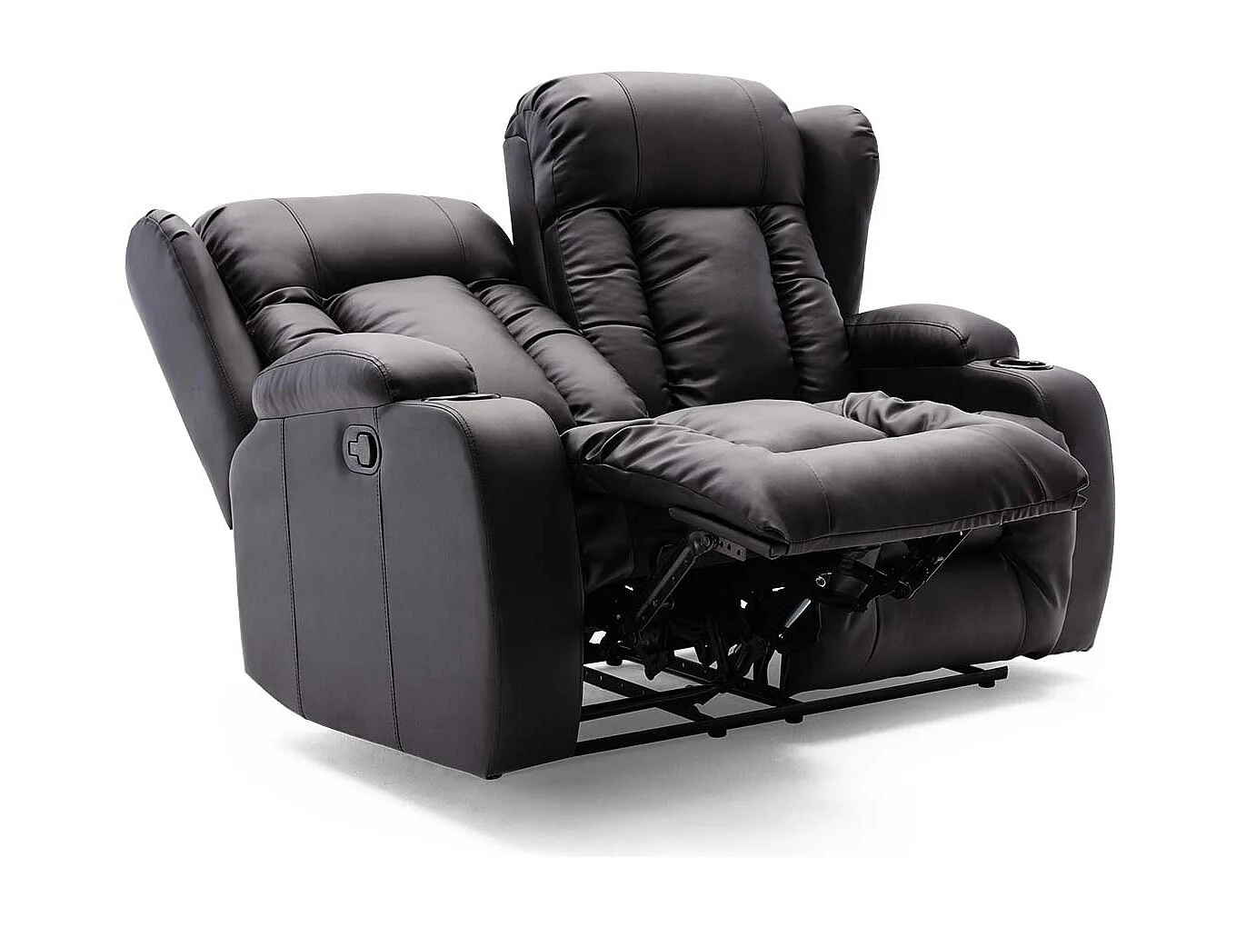 Caesar Manual Recliner Bonded Leather 1+2+3 Seater Sofa Set