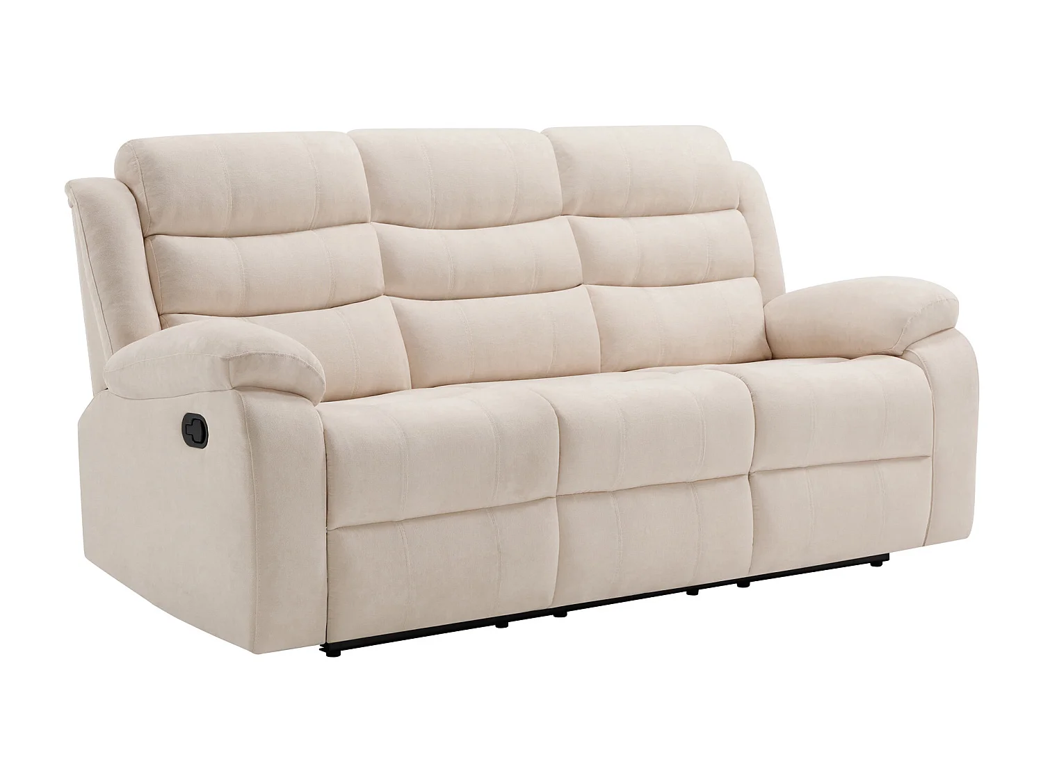 Boston Manual Recliner Fabric 1+3 Seater Sofa Set