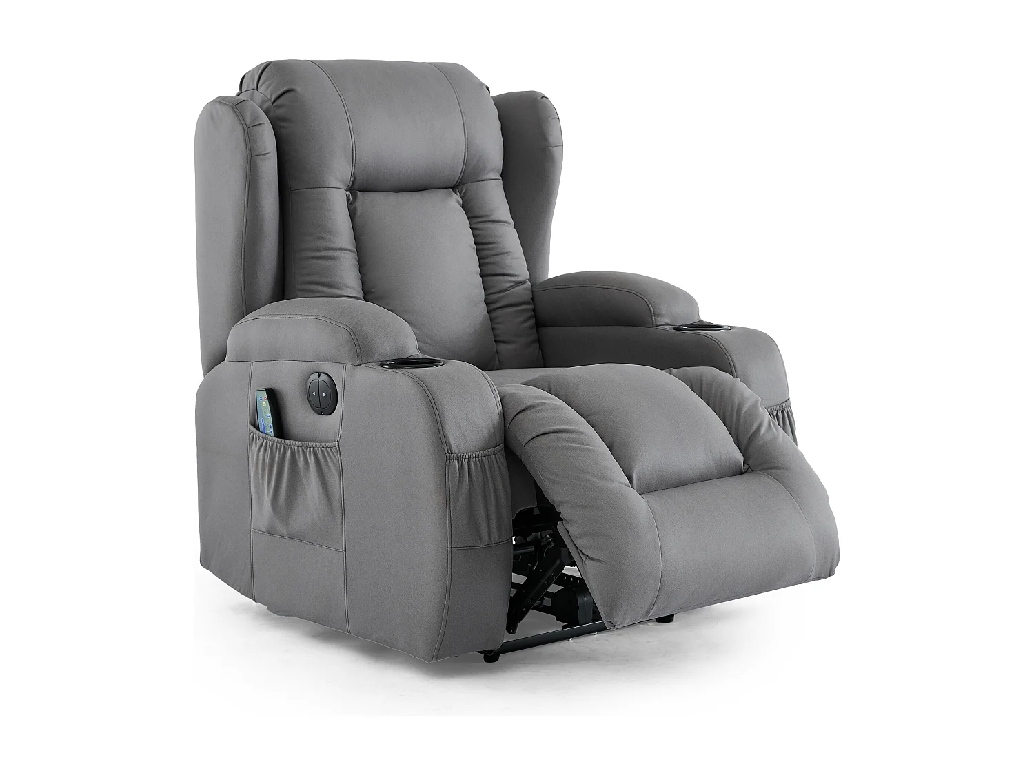 Caesar 1+2 Seater Grey Technology Fabric Modern Electric Recliner Sofa Set
