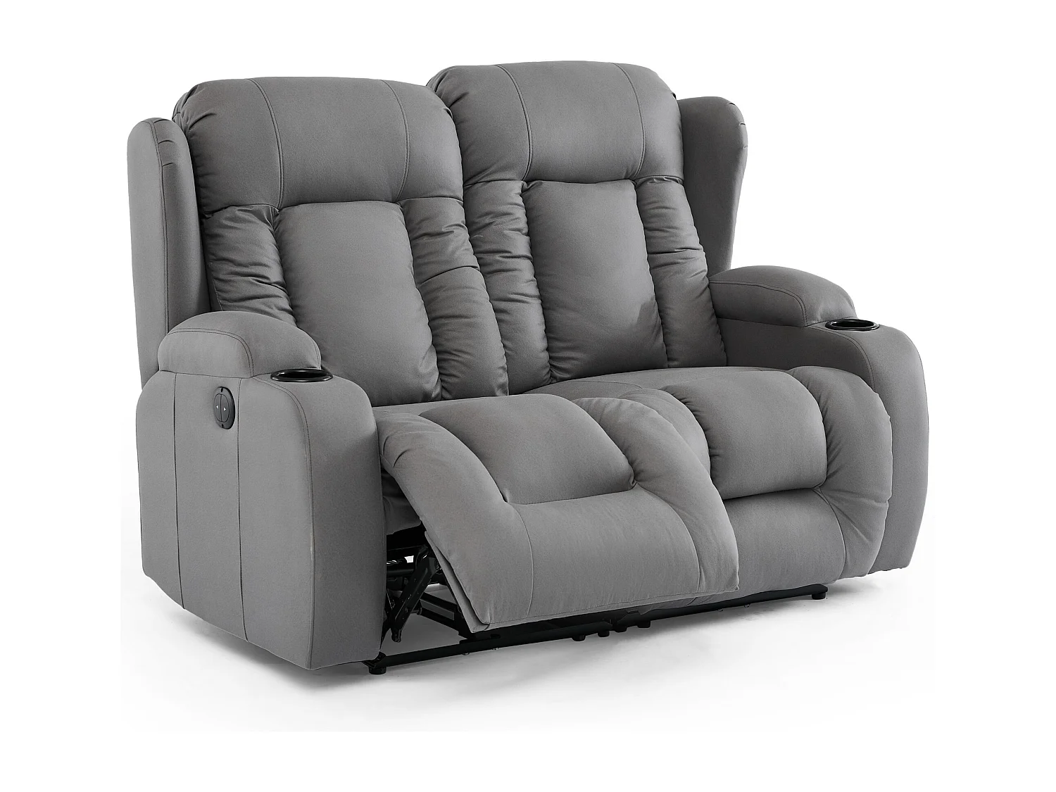 Caesar 1+2 Seater Grey Technology Fabric Modern Electric Recliner Sofa Set