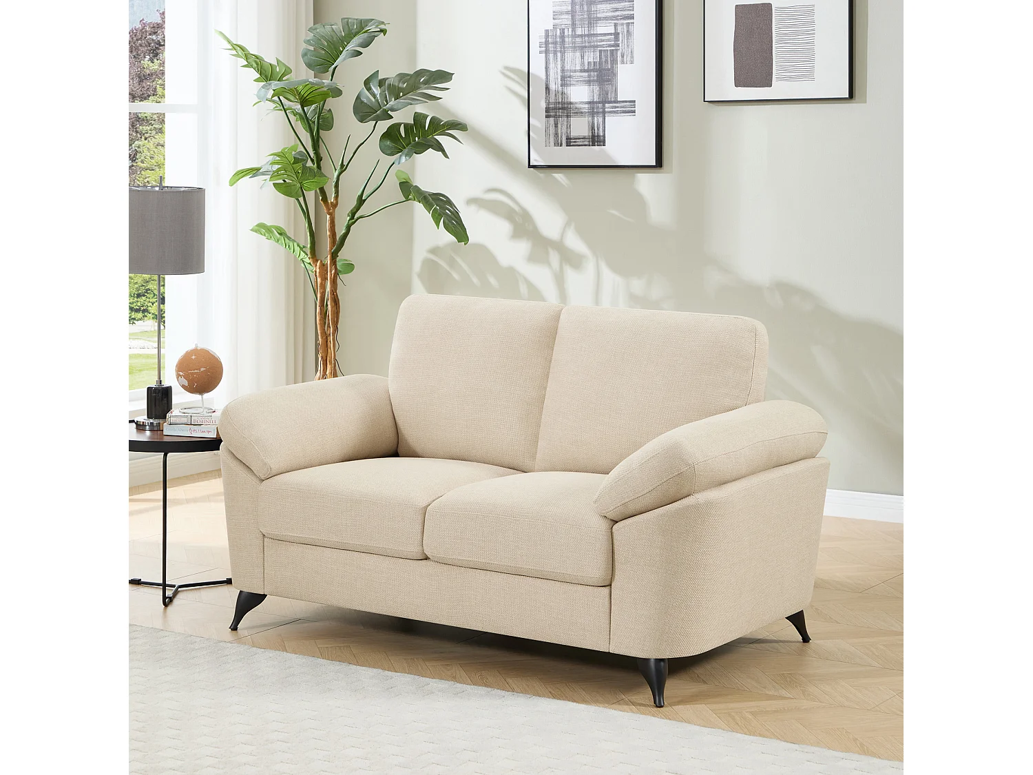 Malmo Modern Scandi Style Fabric Living Room 1+2 Seater Sofa Set
