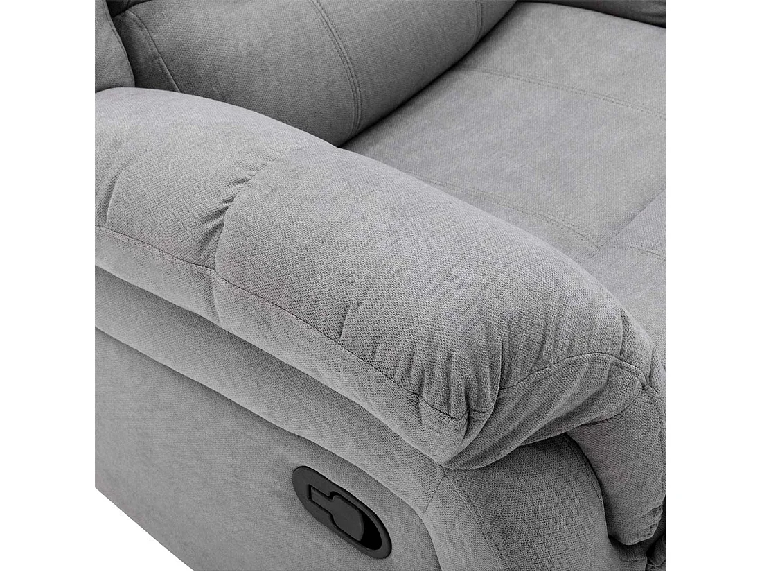 Seattle Manual Recliner Fabric 1+3 Seater Sofa Set