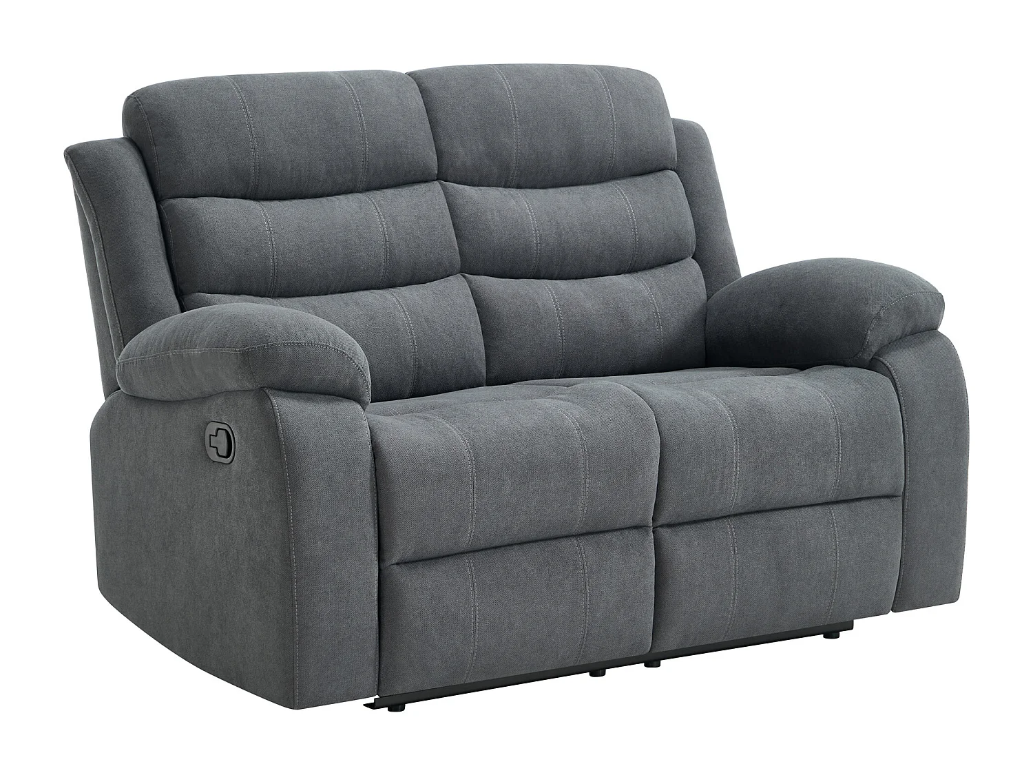 Boston Manual Recliner Fabric 1+2+3 Seater Sofa Set w Drinks Console