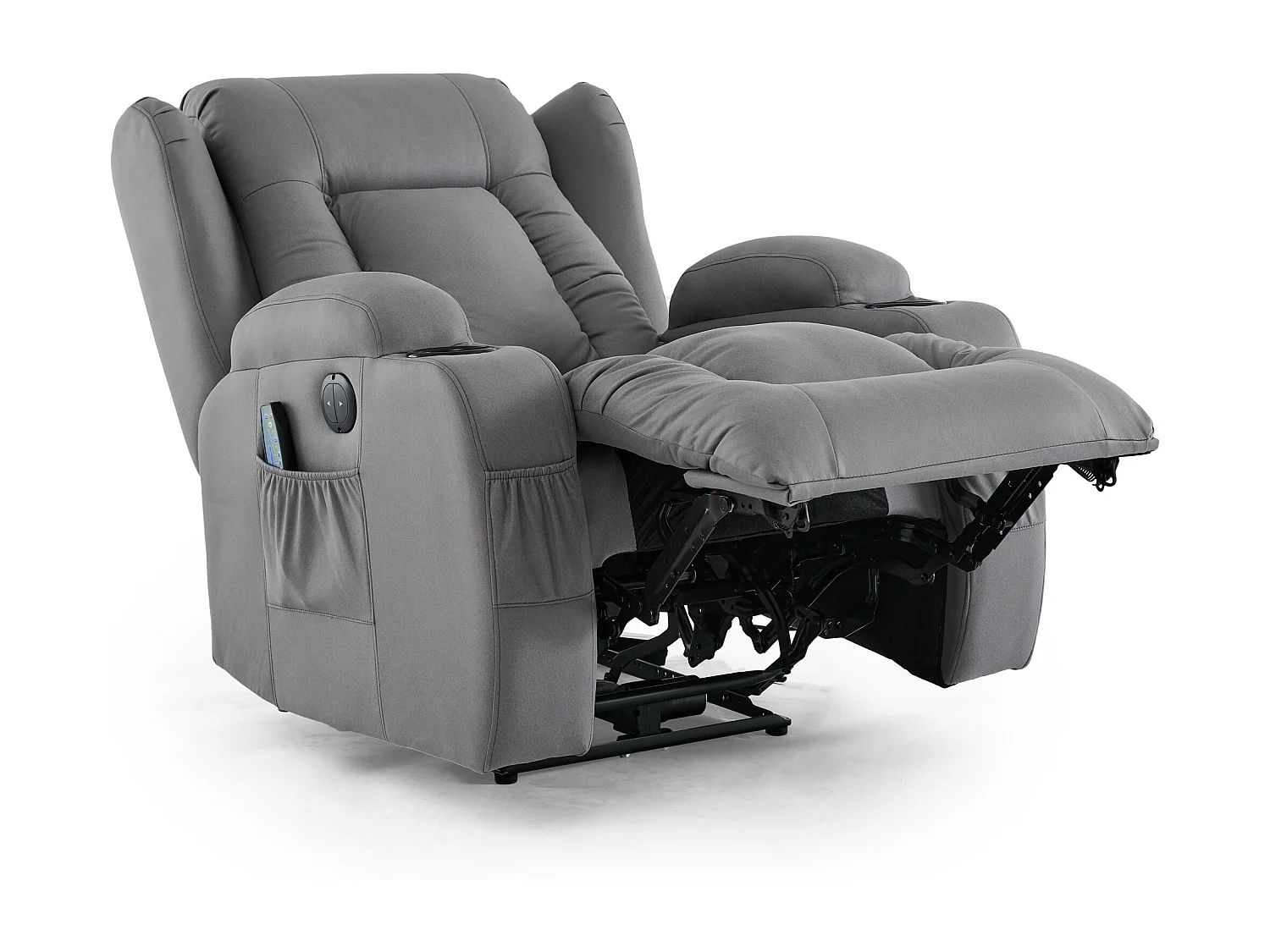 Caesar 1+3 Seater Grey Technology Fabric Modern Electric Recliner Sofa Set