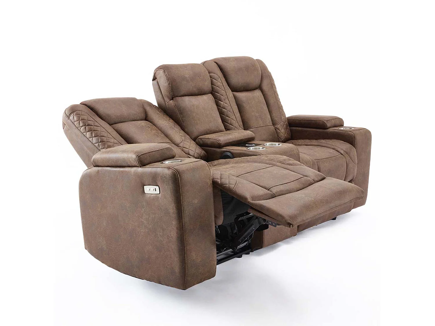 Ashton Electric Recliner 1+2 Seater Sofa Set Technology Fabric With Speakers & Usb-C Charging