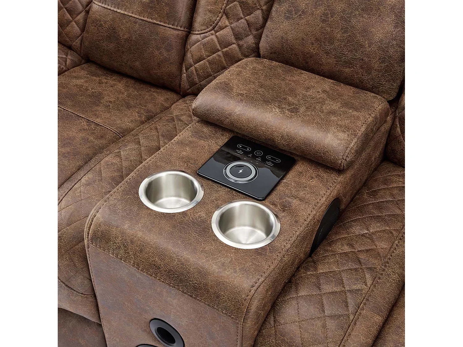 Ashton Electric Recliner 1+2 Seater Sofa Set Technology Fabric With Speakers & Usb-C Charging