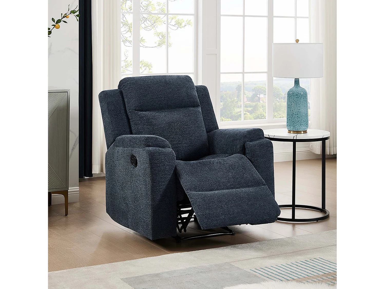 Orka 1+3 Seater Fabric Manual Recliner Sofa Set
