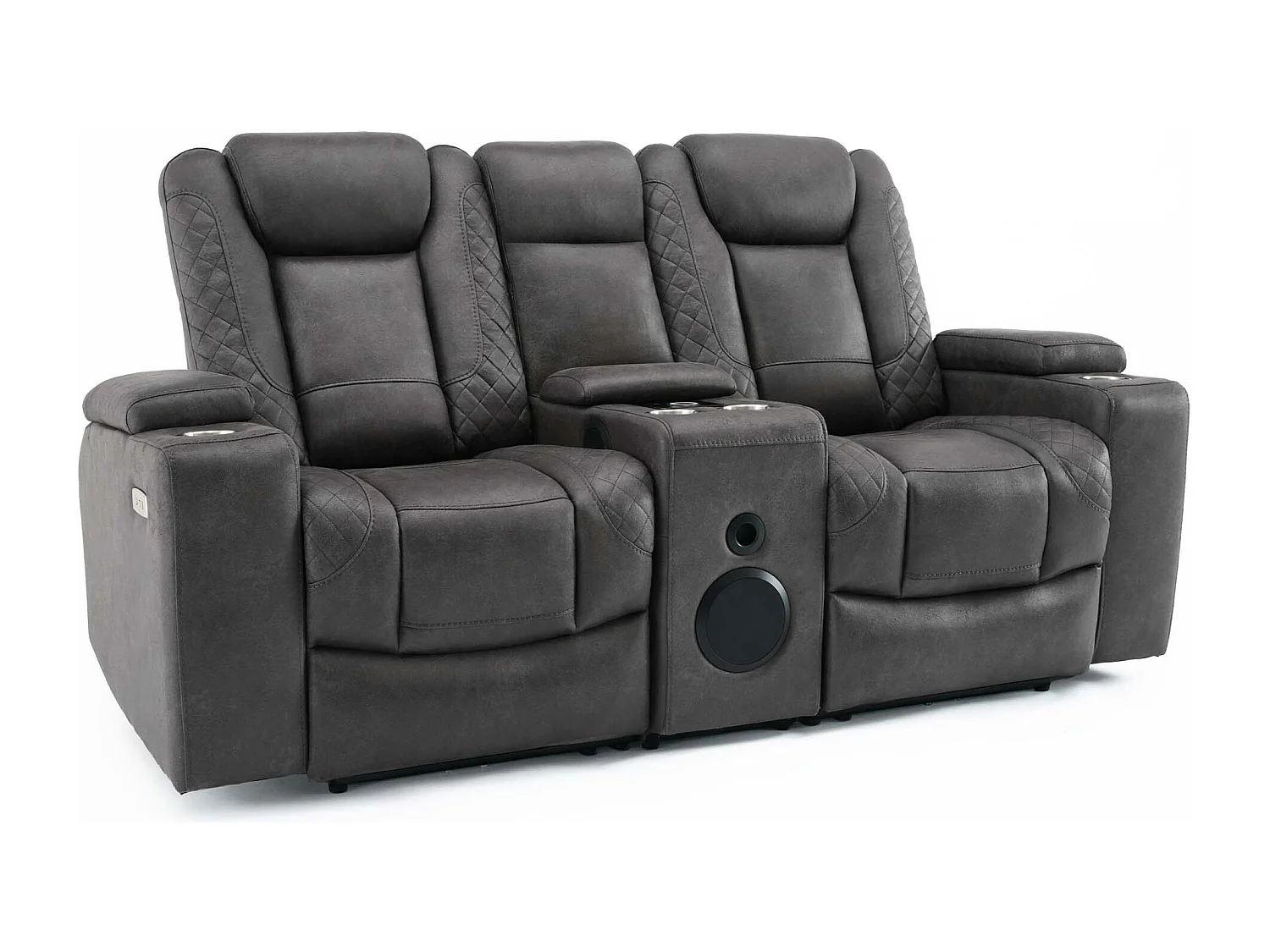 Ashton Electric Recliner 1+2 Seater Sofa Set Technology Fabric With Speakers & Usb-C Charging