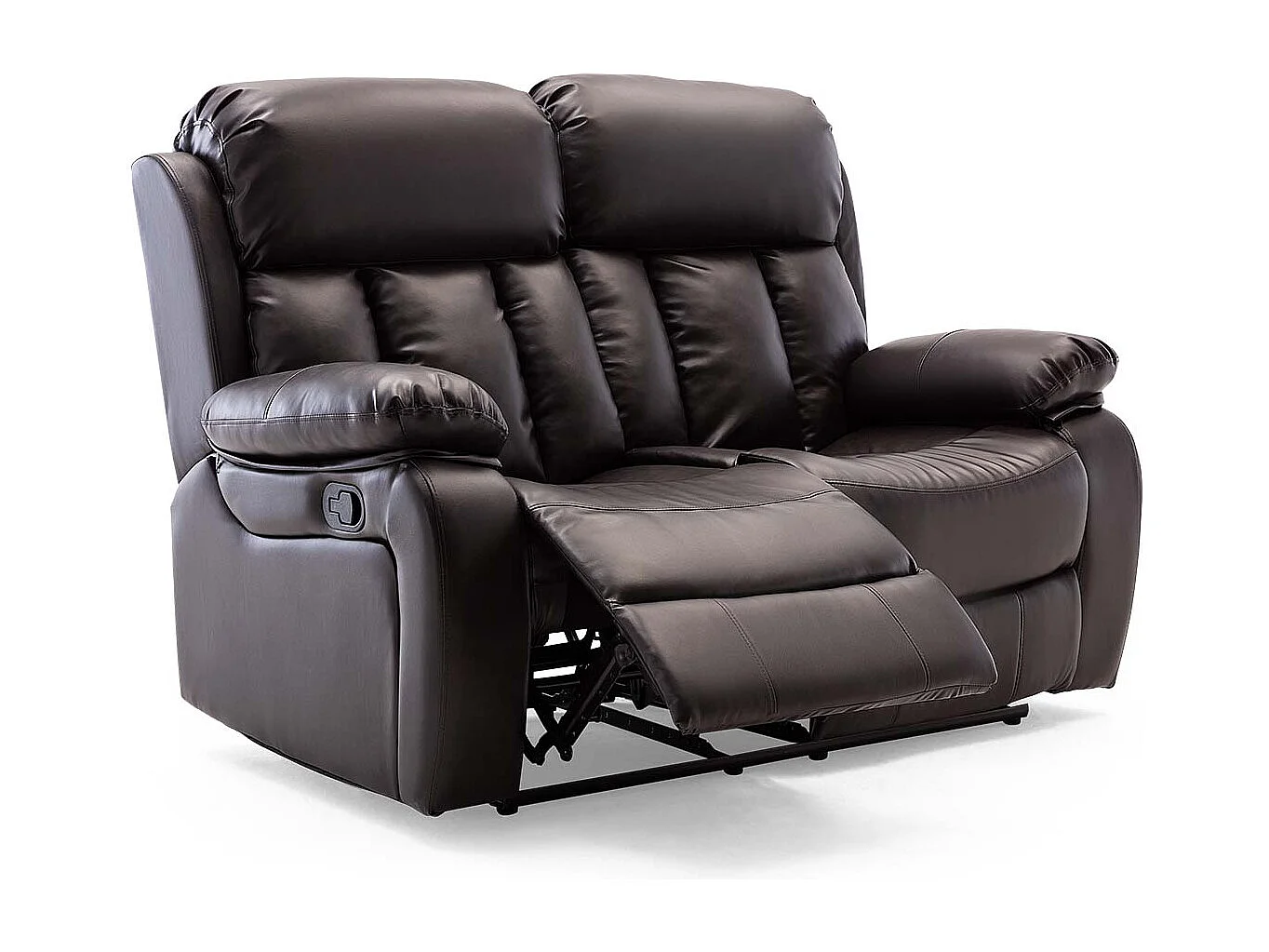 Chester Manual Recliner Bonded Leather 1+2 Seater Sofa Set