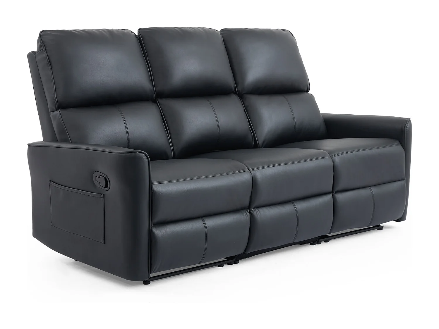 Madrid 1+3 Seater Manual Air Leather Recliner Sofa Set