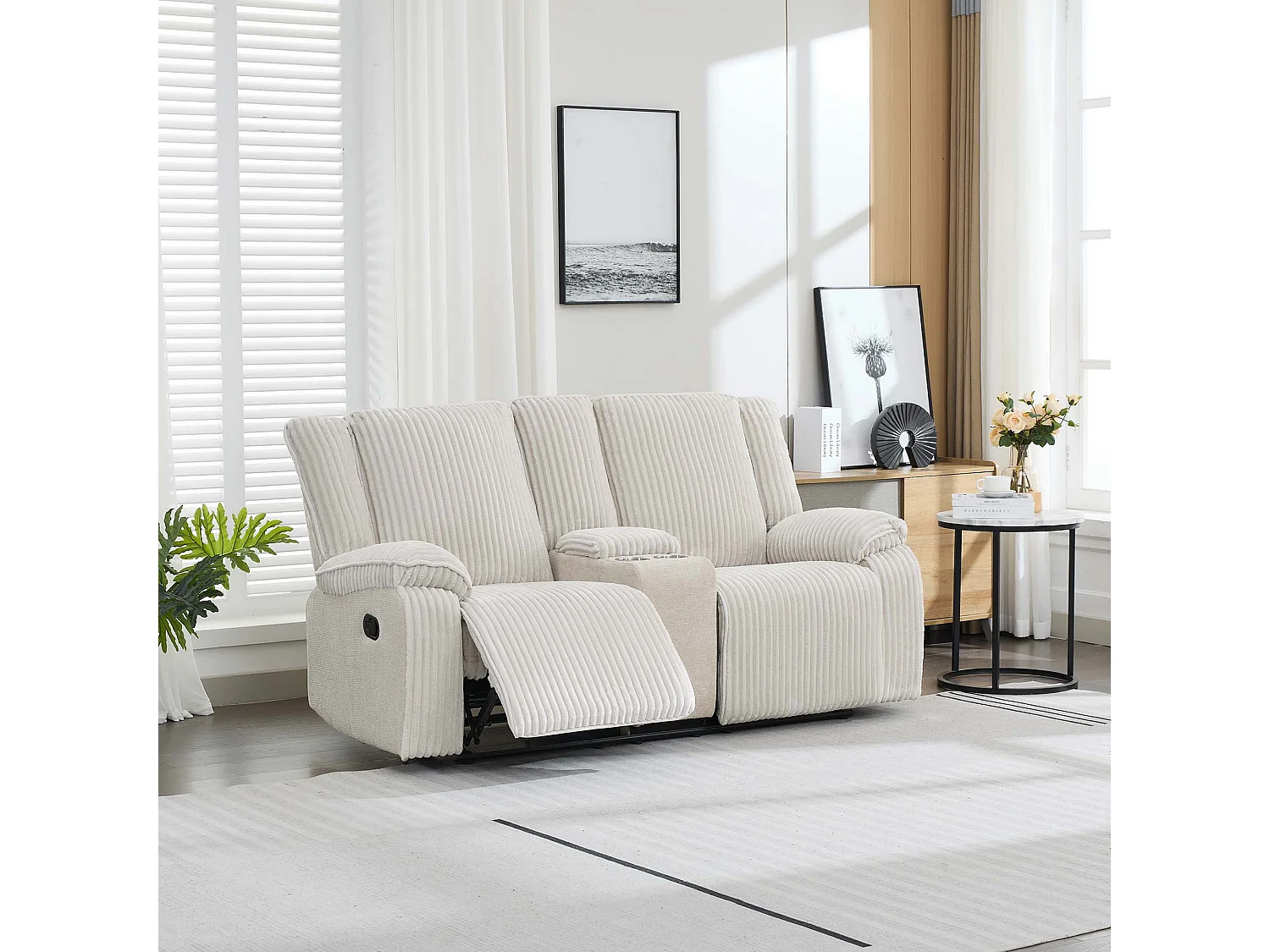 Verona 2+1 Jumbo Cord Manual Recliner Sofa Set