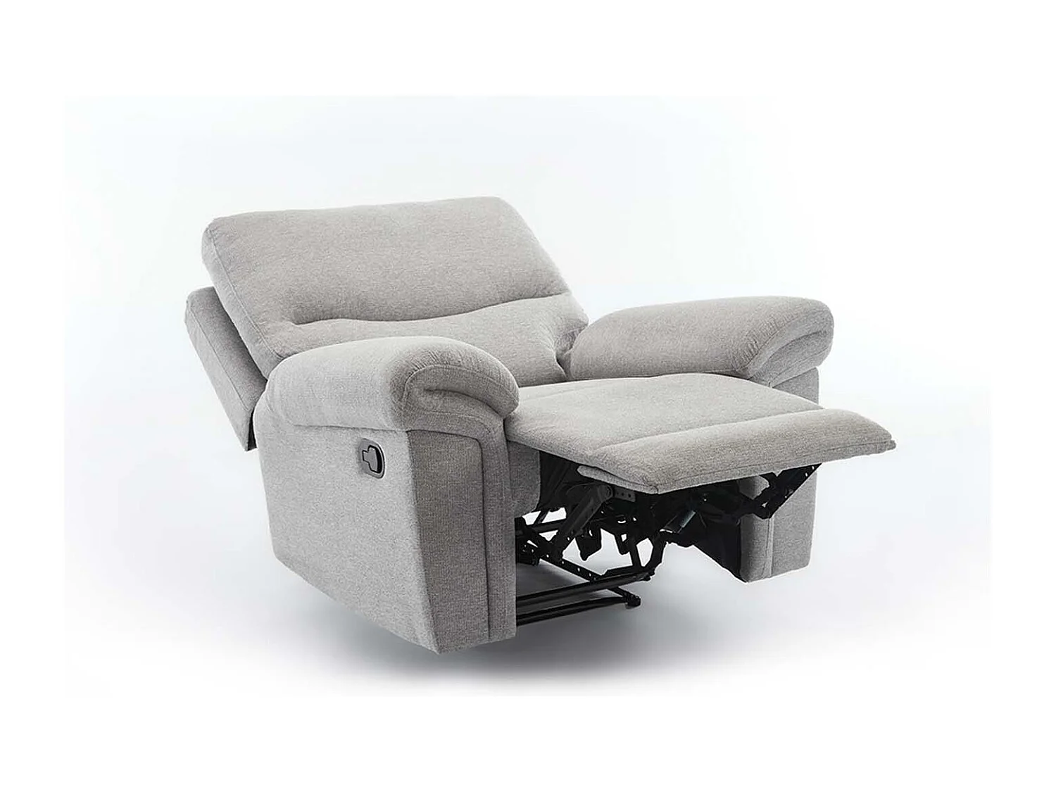 Fosse 2 + 3 Seater Manual Recliner Fabric Modern Living Sofa