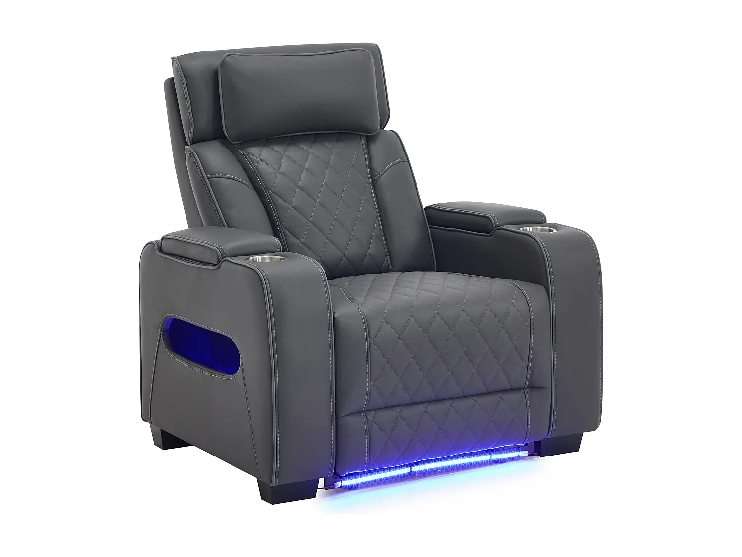 Capri Electric Recliner 1+2+3 Seater Sofa Set w Bluetooth speakers