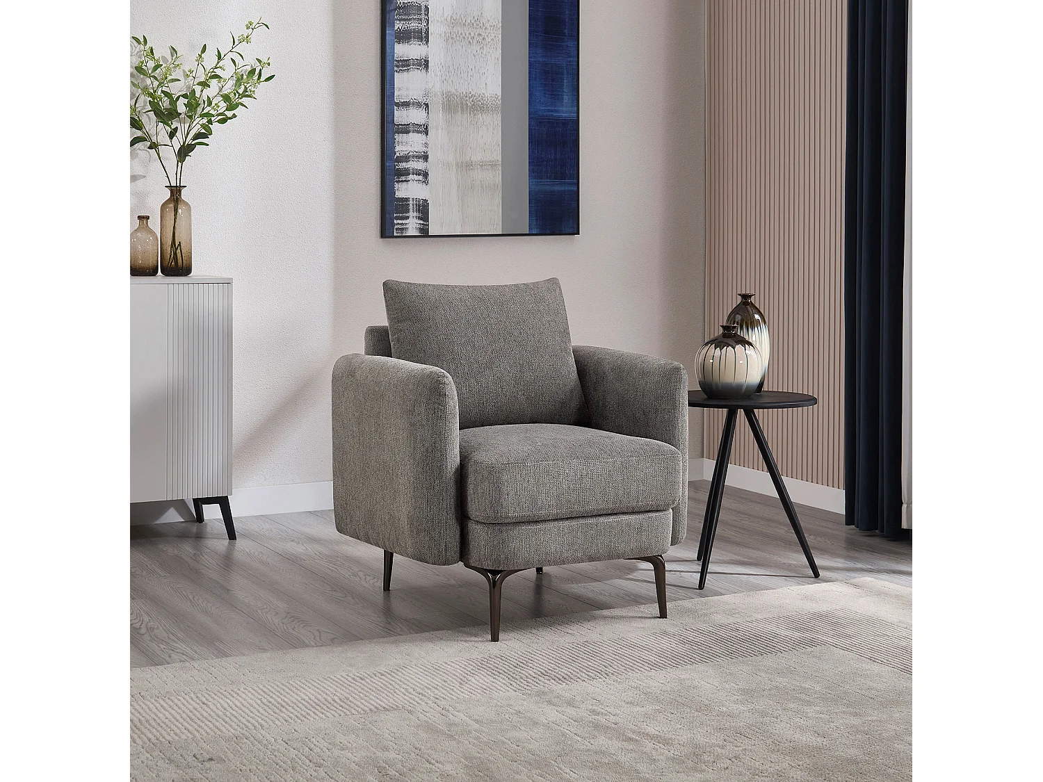 Sofia 1+3 Seater Fabric Sofa Set