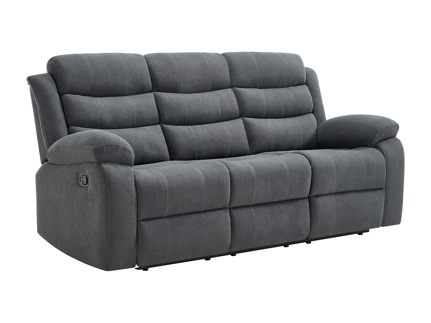 Boston Manual Recliner Fabric 1+3 Seater Sofa Set