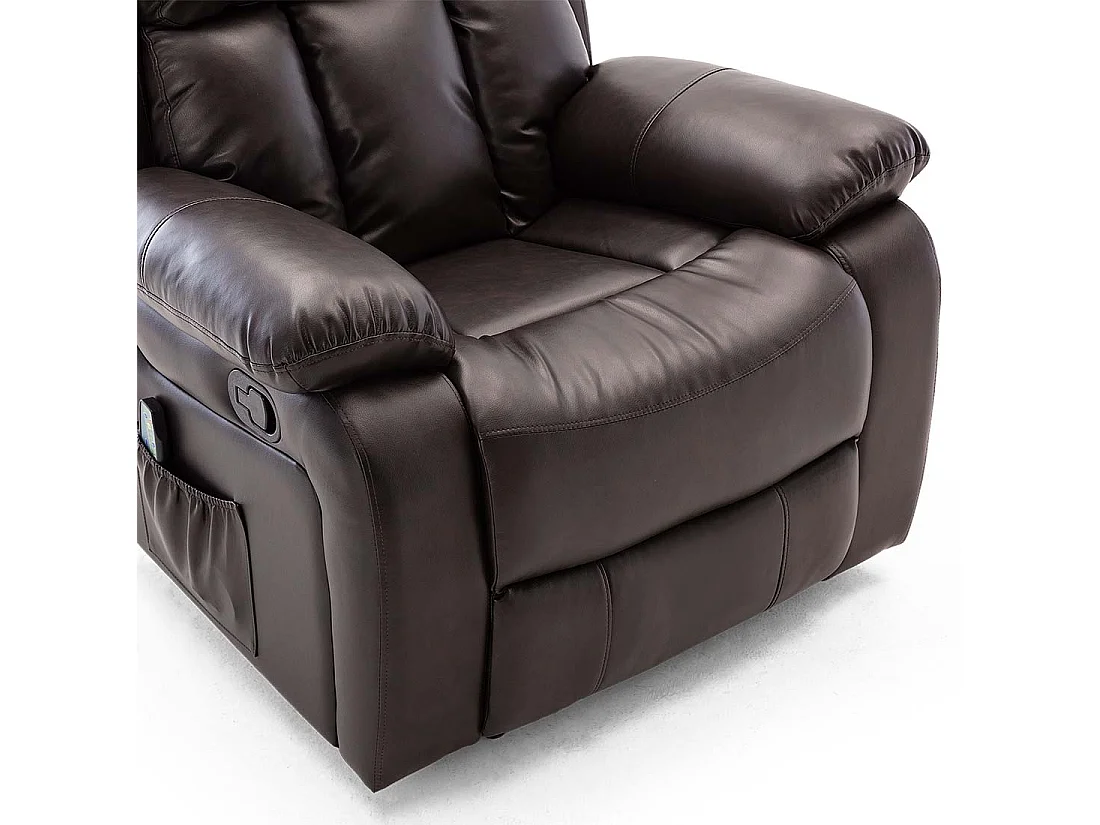 Chester Manual Recliner Bonded Leather 1+3 Seater Sofa Set