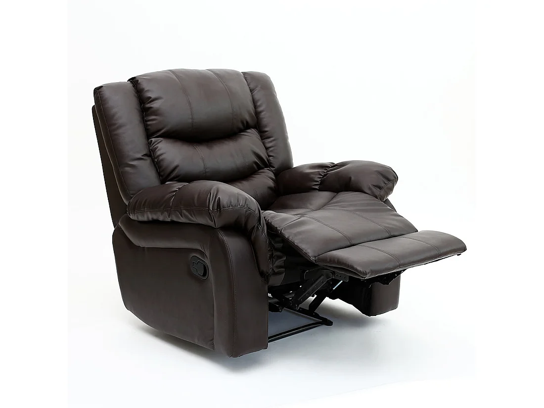 Seattle Manual Recliner Bonded Leather 1+2+3 Seater Sofa Set