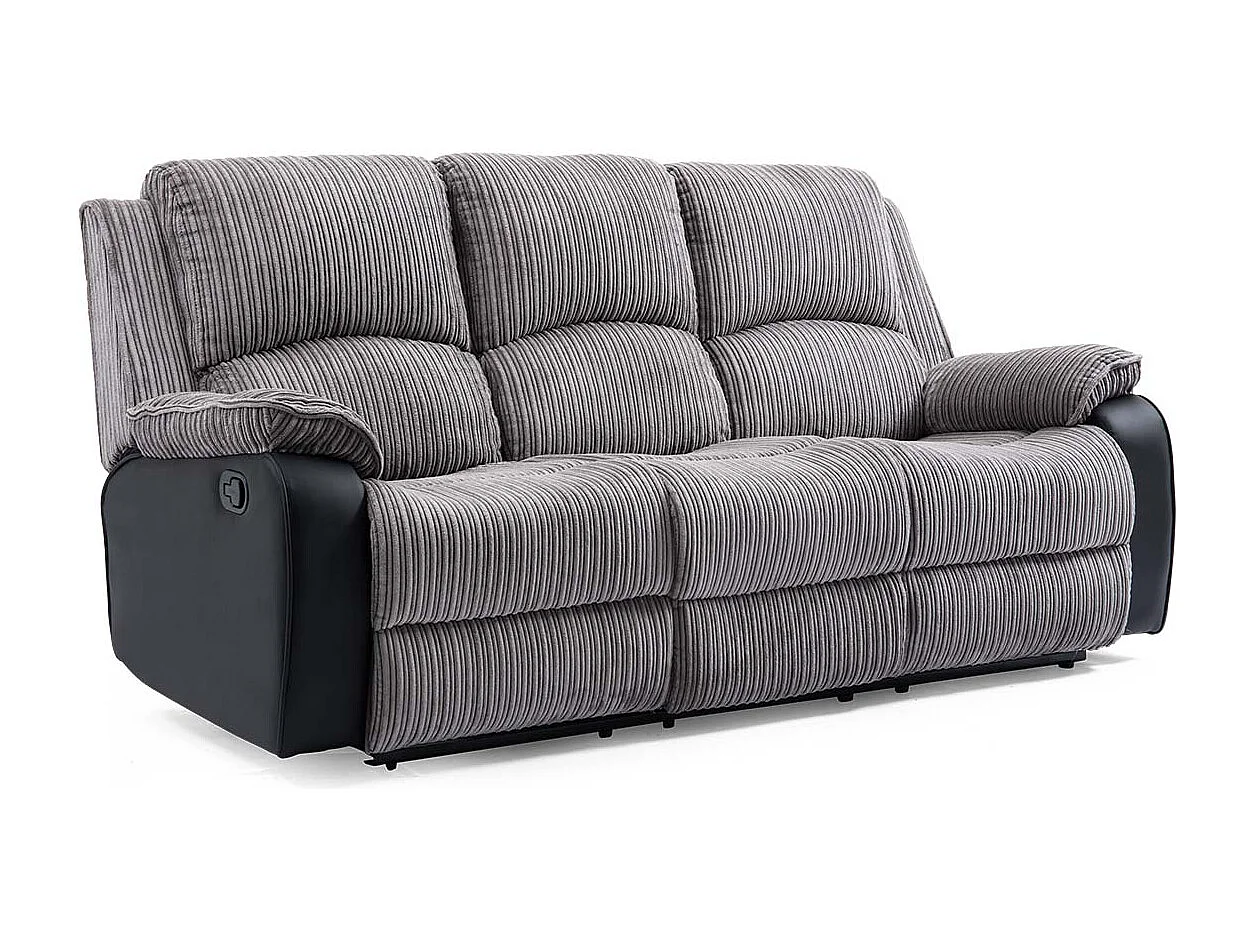 Postana Manual Recliner Bonded Leather 1+3 Seater Sofa Set
