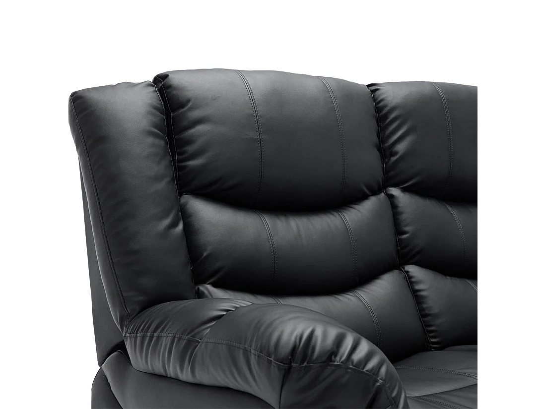 Seattle Manual Recliner Bonded Leather 1+2+3 Seater Sofa Set