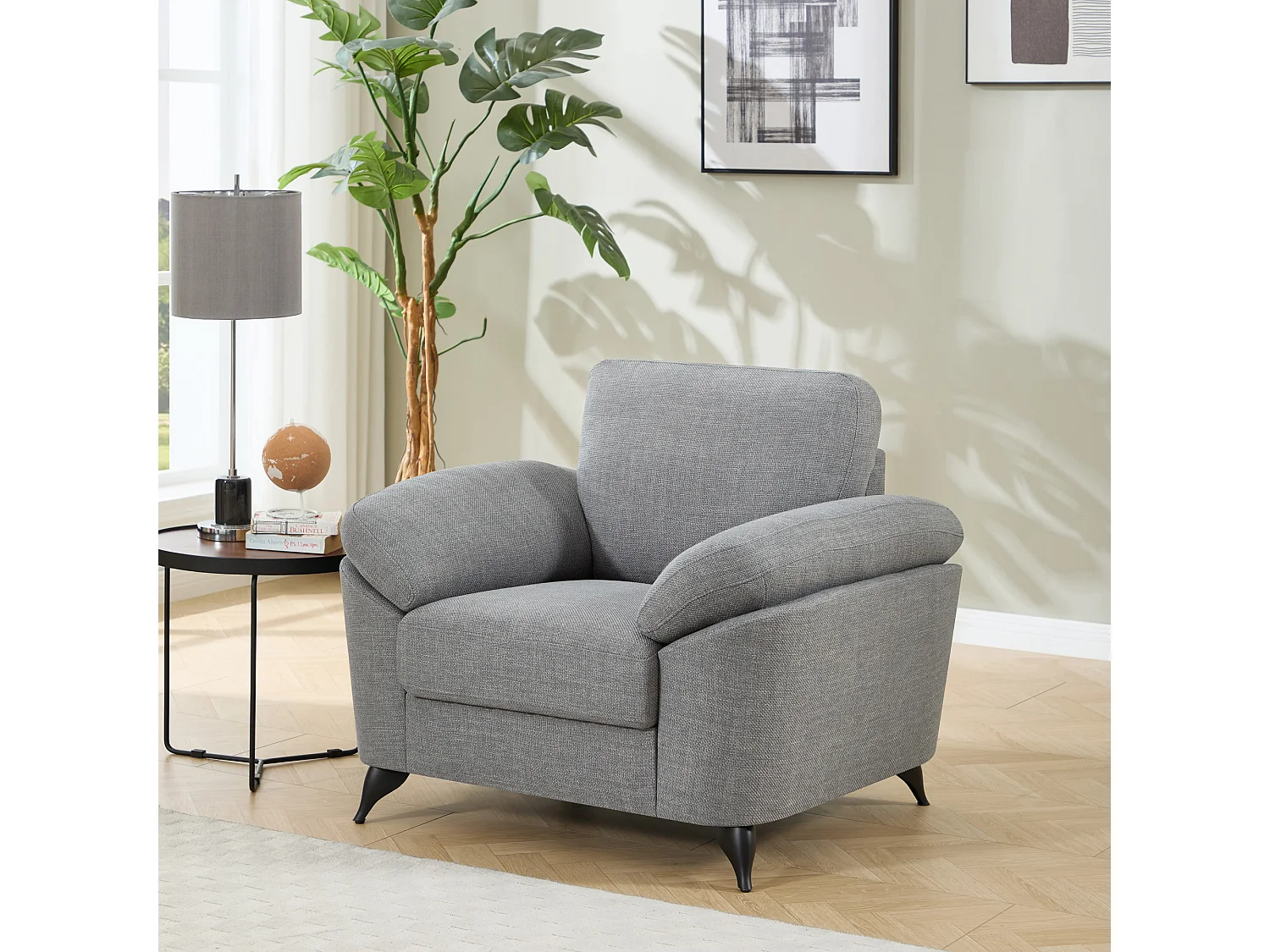 Malmo Modern Scandi Style Fabric Living Room 1+3 Seater Sofa Set