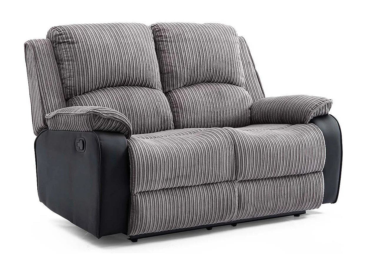 Postana Manual Recliner Bonded Leather 1+2 Seater Sofa Set