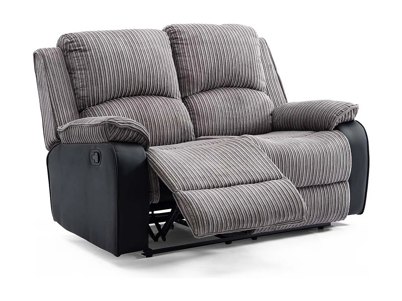 Postana Manual Recliner Bonded Leather 1+2 Seater Sofa Set