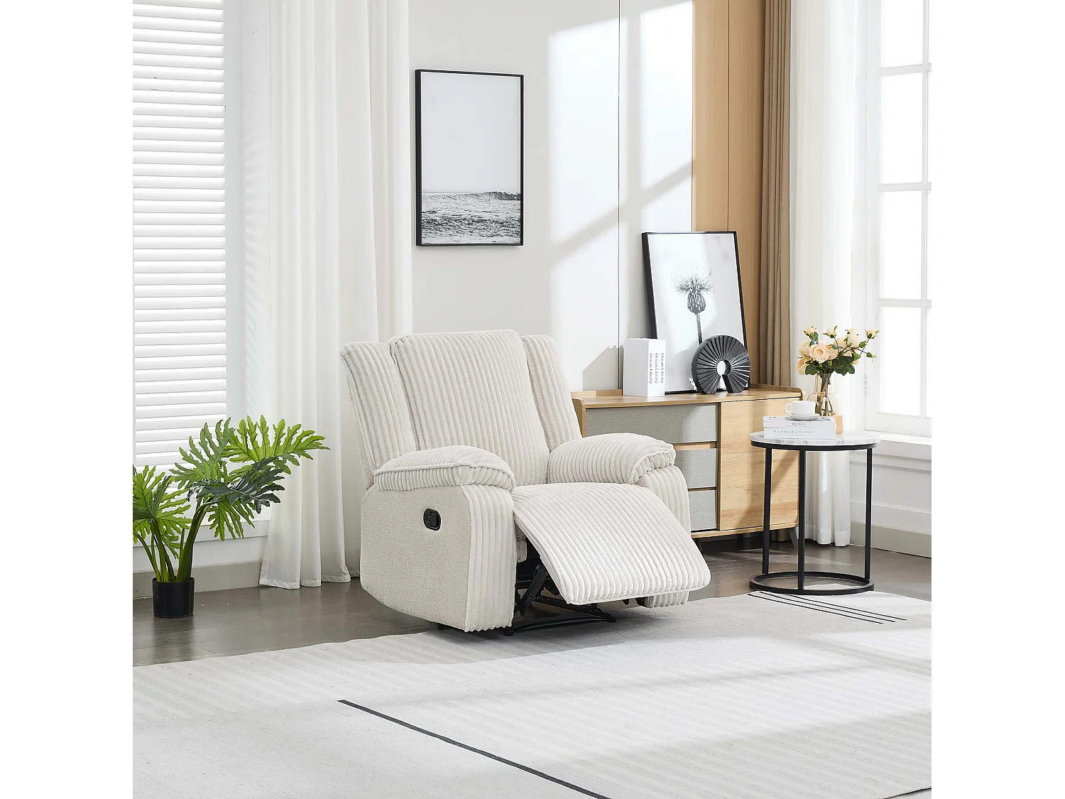 Verona 3+2+1 Jumbo Cord Manual Recliner Sofa Set