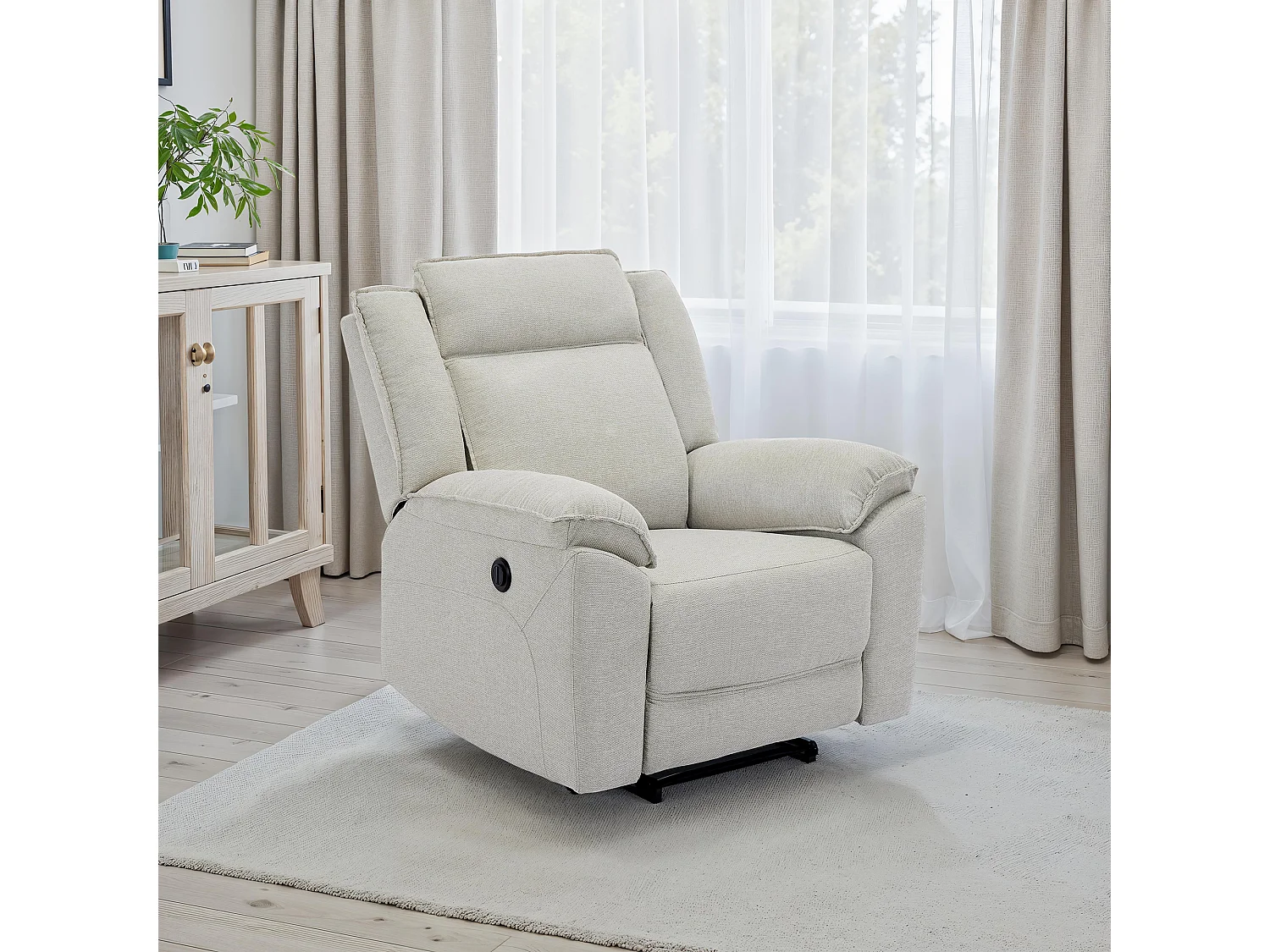 Skye 2+1 Linen Electric Recliner Sofa Set