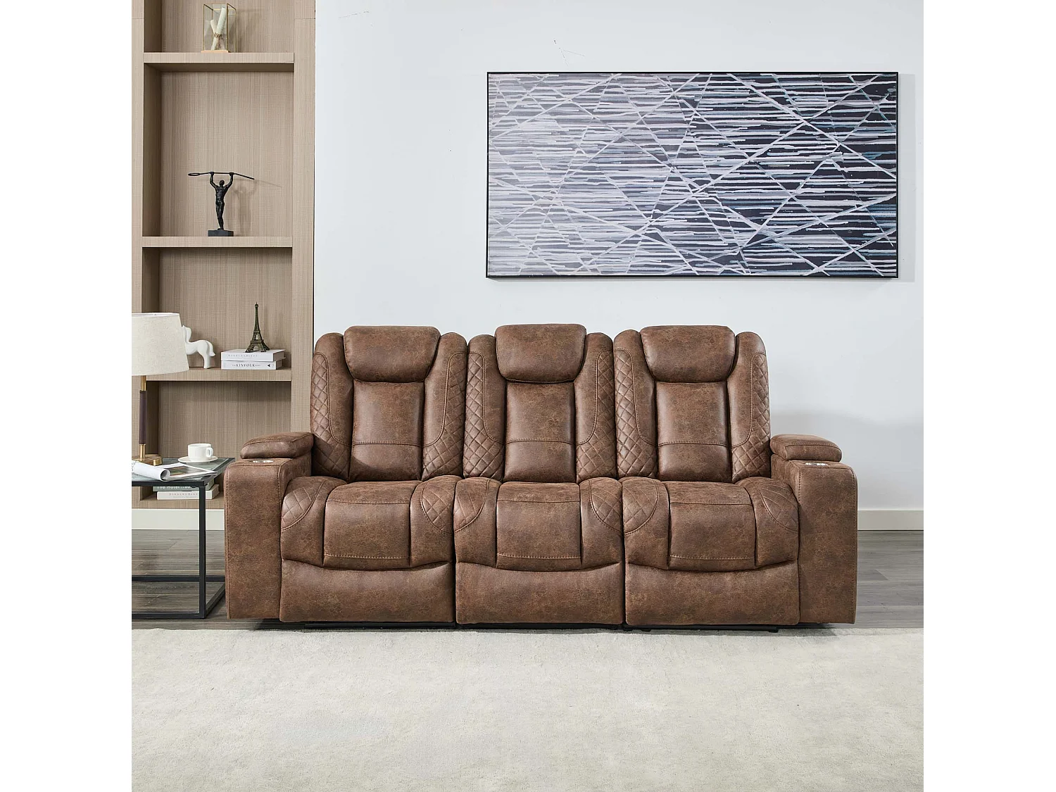 Ashton Electric Recliner 1+2+3 Seater Sofa Set Technology Fabric With Speakers & Usb-C Charging