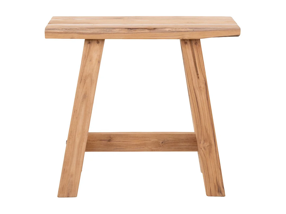 BART- Banc en teck naturel recyclé 50 cm