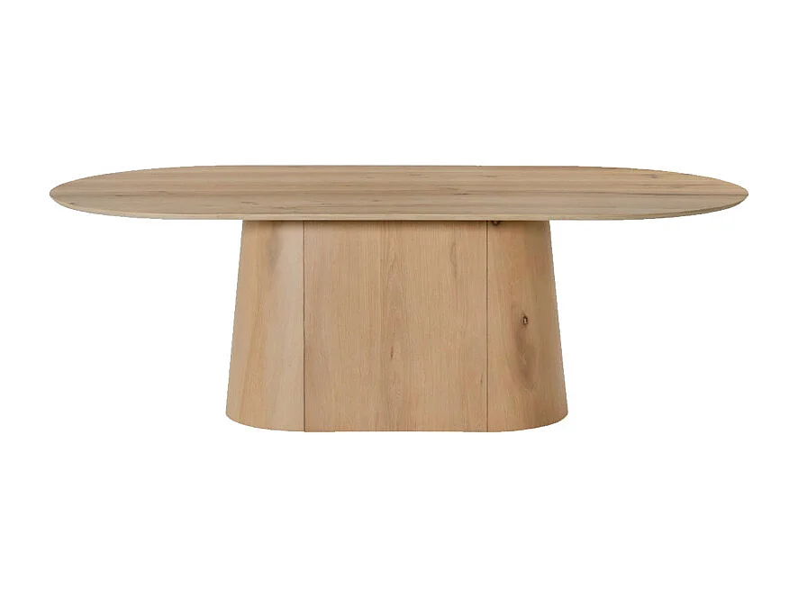 TIAGO-Table à manger ovale 10 personnes 230 cm Chêne