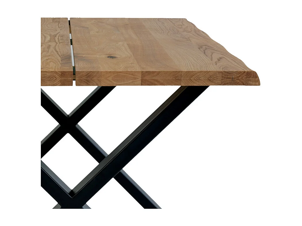 CALVI-Table repas à manger 4  personnes 140cm en chêne massif