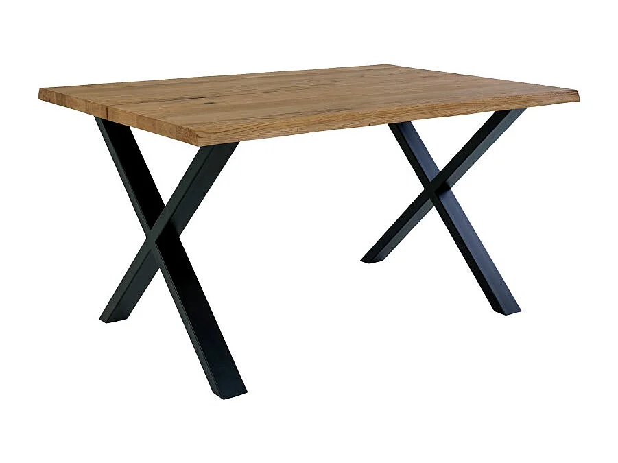 CALVI-Table repas à manger 4  personnes 140cm en chêne massif