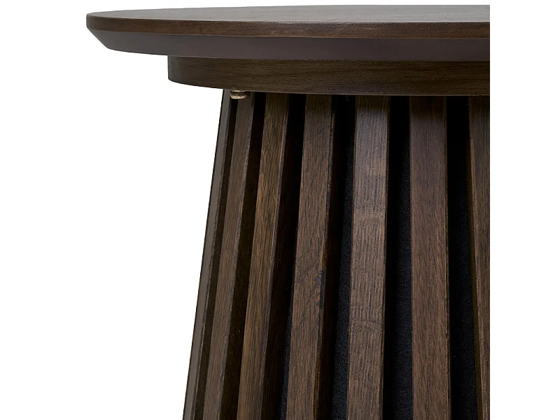 KAIRN-Table basse chêne fumé ø70 cm