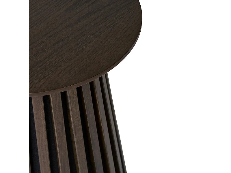 KAIRN-Table basse chêne fumé ø70 cm