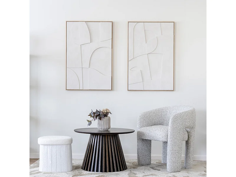 KAIRN-Table basse chêne fumé ø70 cm