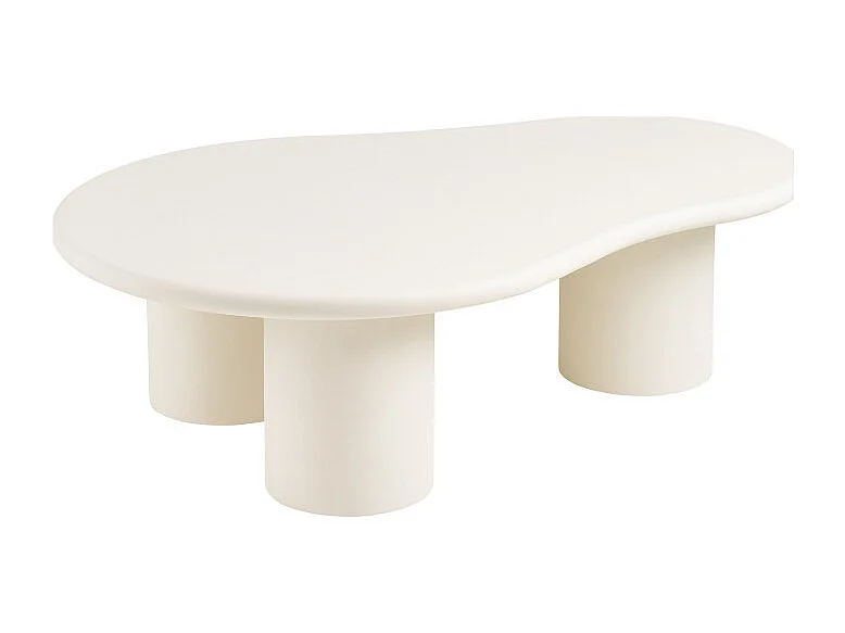 SOOM-Table basse organique béton enduit 80x120 cm