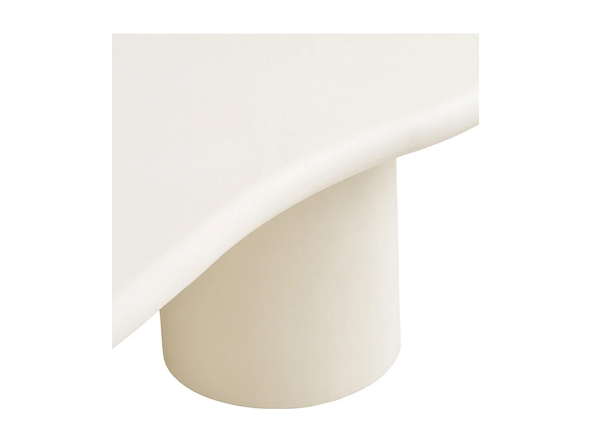 SOOM-Table basse organique béton enduit 80x120 cm