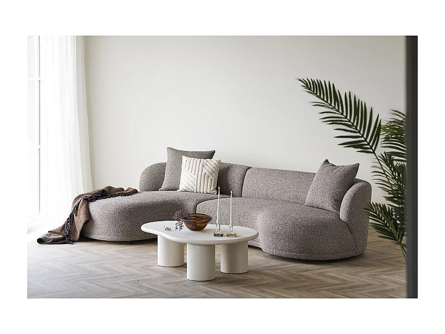 SOOM-Table basse organique béton enduit 80x120 cm