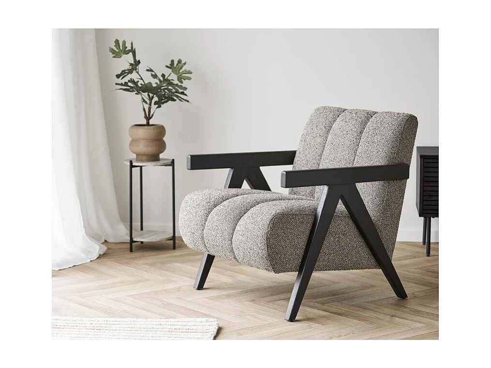 JIM-Table d'appoint décor travertin ø27 cm