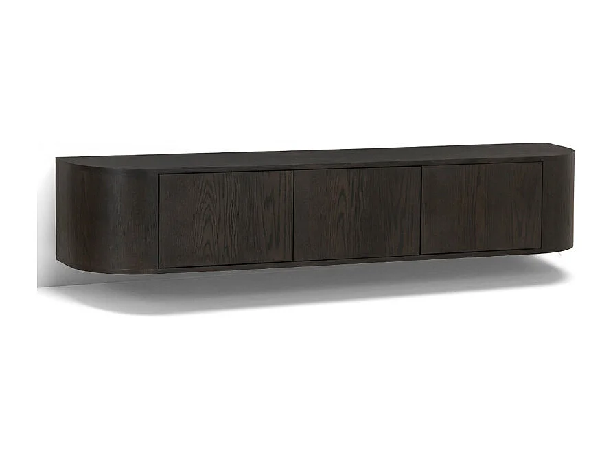 TIAGO-Meuble TV mural 180 cm Chêne expresso