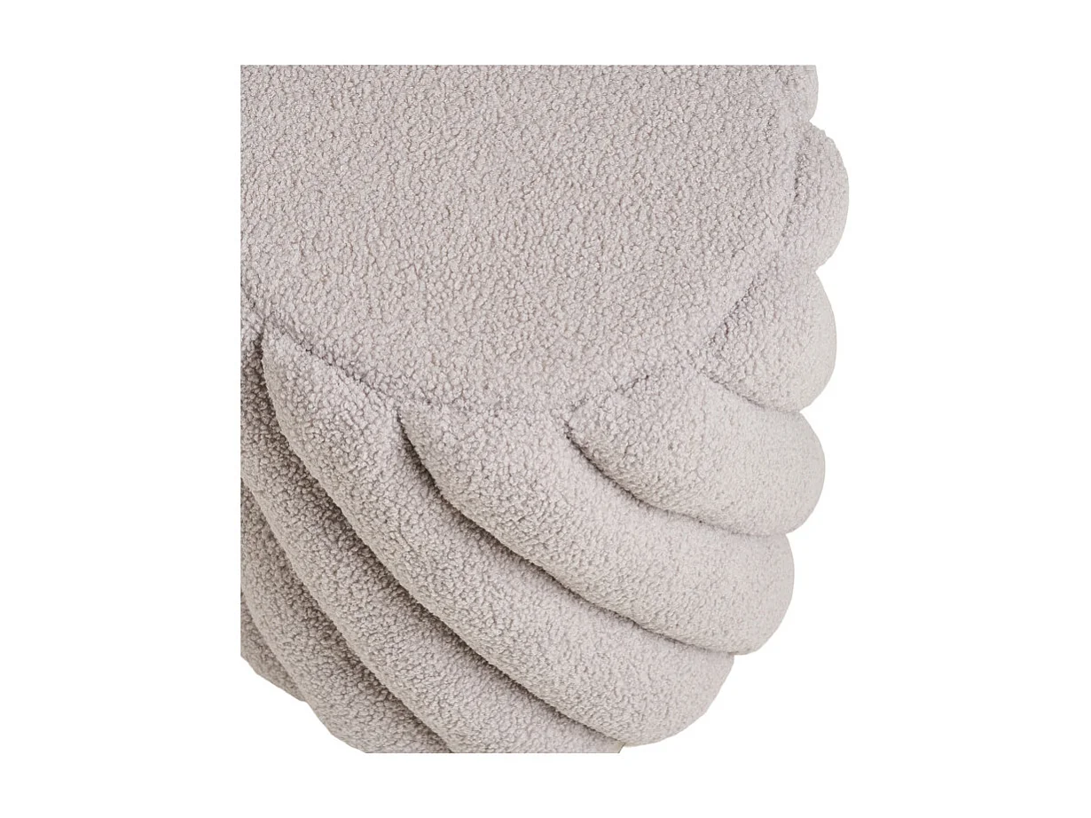 TORS-Pouf en tissu gris ø38 cm