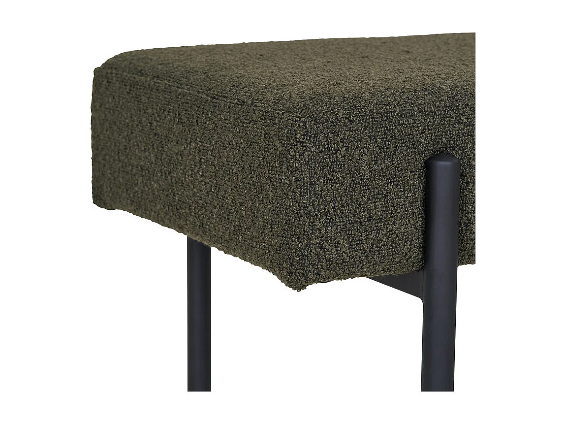 LONDON-Banc en tissu vert 100 cm