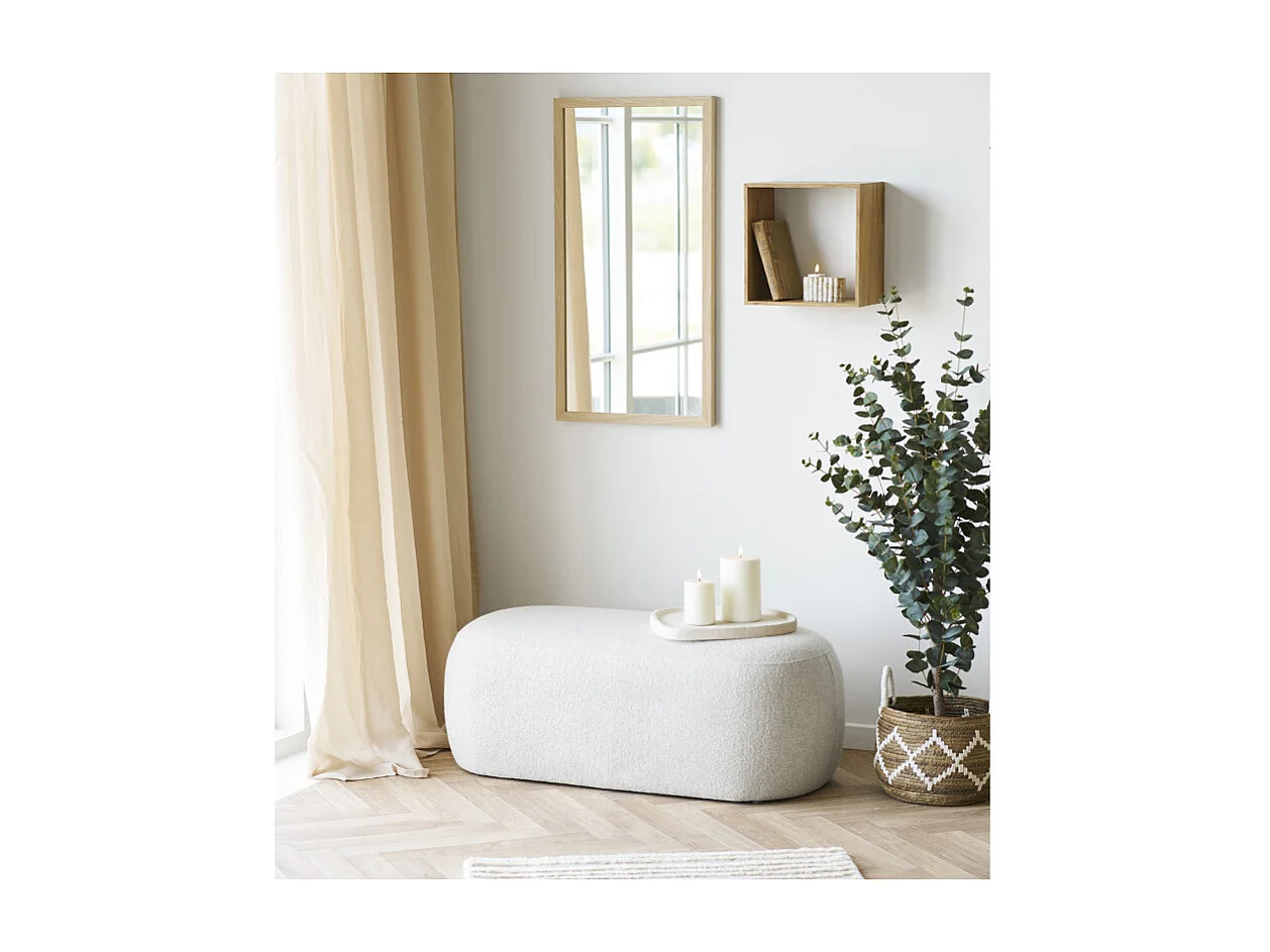 EGGS- Banc en tissu sable 100x50 cm