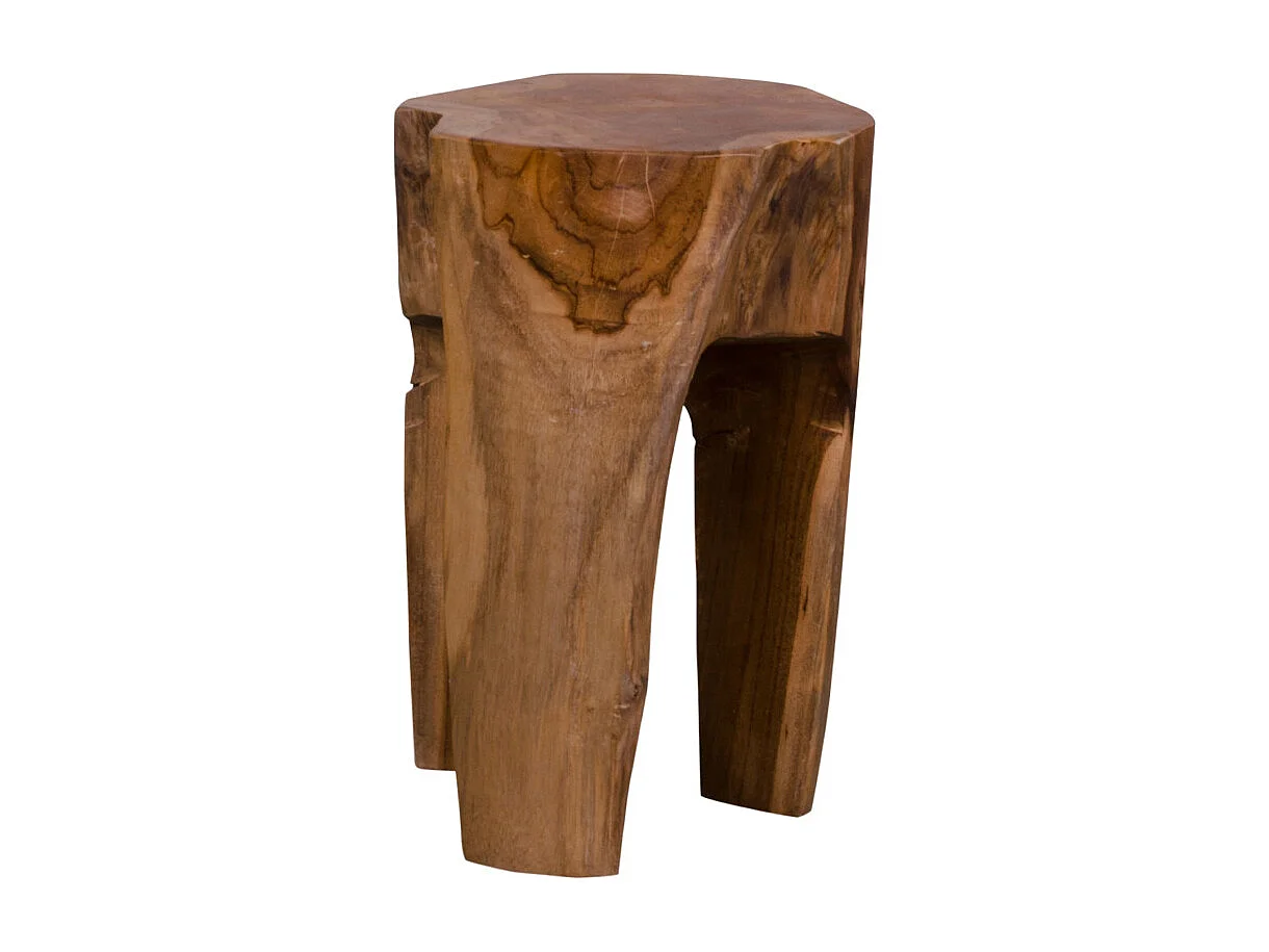 TIF- Tabouret en teck massif recyclé ø26 cm